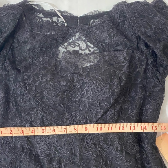 NEW Saison Blanche Couture 3/4 Sleeves Long Lace Dress Size 12. - Picture 11 of 11